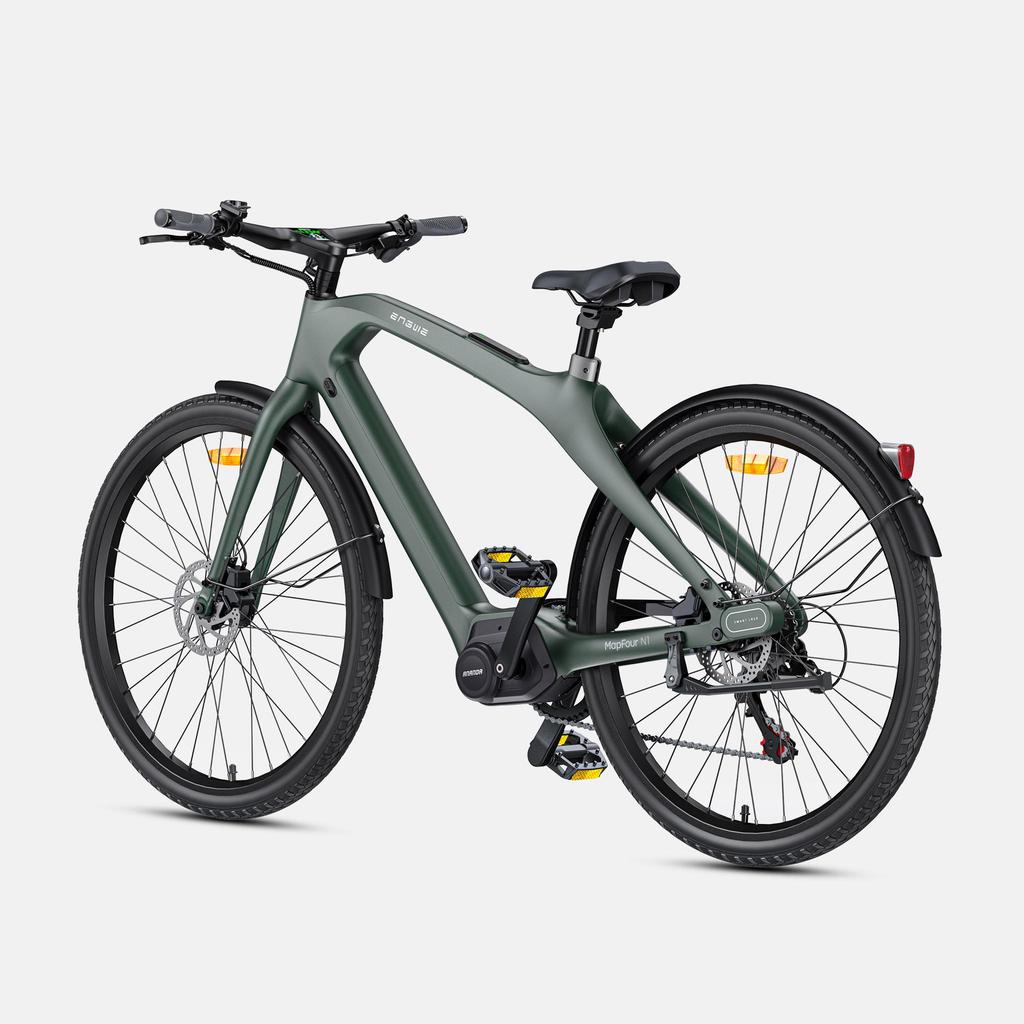 Bicicleta Elétrica Todo-Terreno ENGWE N1 PRO Quadro de Carbono Bateria 36V10AH Motor 250W Bicicleta Elétrica 27,5 Polegadas Pneus de Estrada E- Bicicleta de Montanha