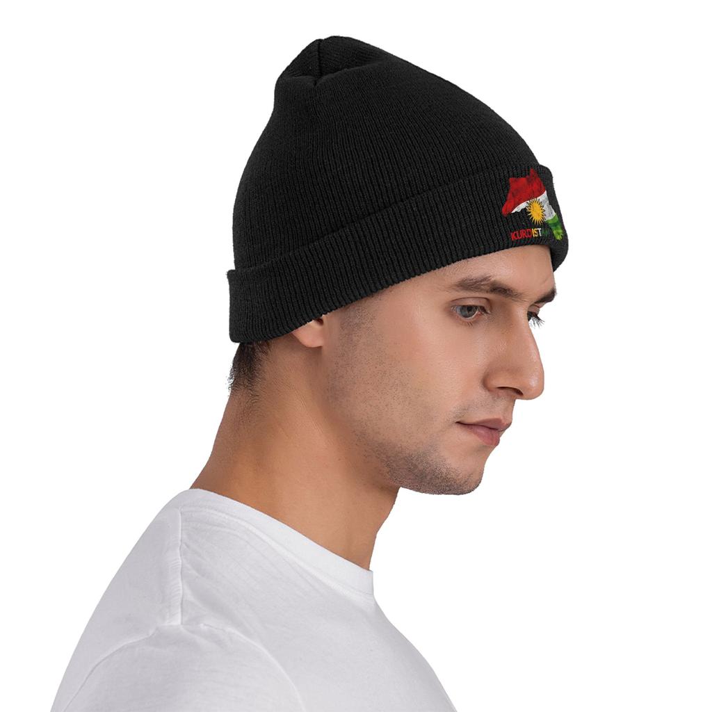 Kurdistan Flag Beanie Hats  Bonnet Hats Men Women Hip Hop Kpop Knit Hat Autumn Graphic Thermal Elastic Caps