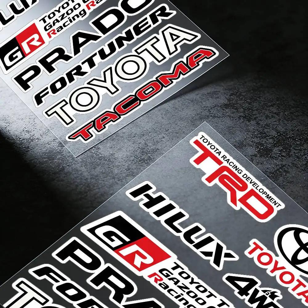 FOR TOYOTA TRO GR Durable Waterproof Reflective Decor Sticker Scratch Cover For Motorcycle Car Helmet Fridge Accessories