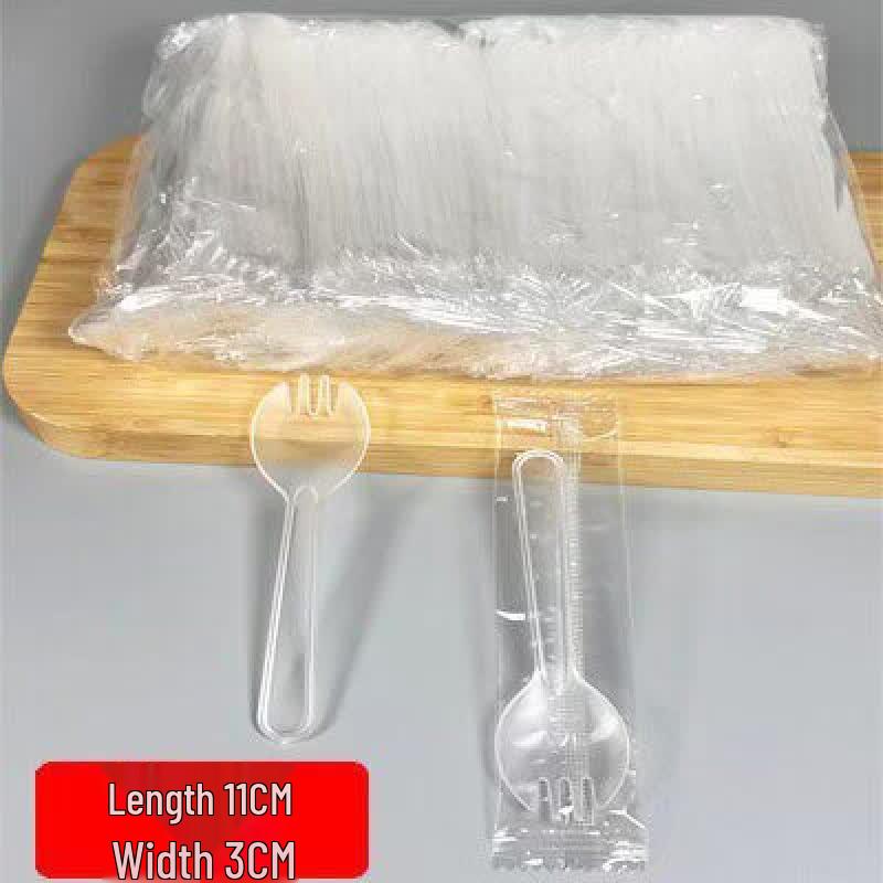 ZISIZ Disposable Spoon Fork