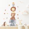 Cartoon Animal Height Measurement Cute DIY Nursery Room Sticker Art Mural Wall Decals Wall Sticker