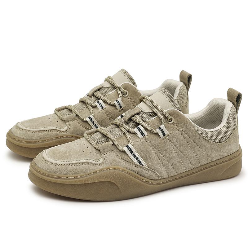 

Осень Новая Спортивная Обувь Замшевая Мужская Модная Уличная Ретро Повседневная Обувь на Плоской Подошве Четыре Сезона Удобная Мягкая Подошва Мужская Обувь 38