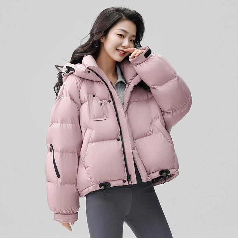 Down Jacket Women's New Short White Duck Down Bread Jacket Light Women's Down Jacket