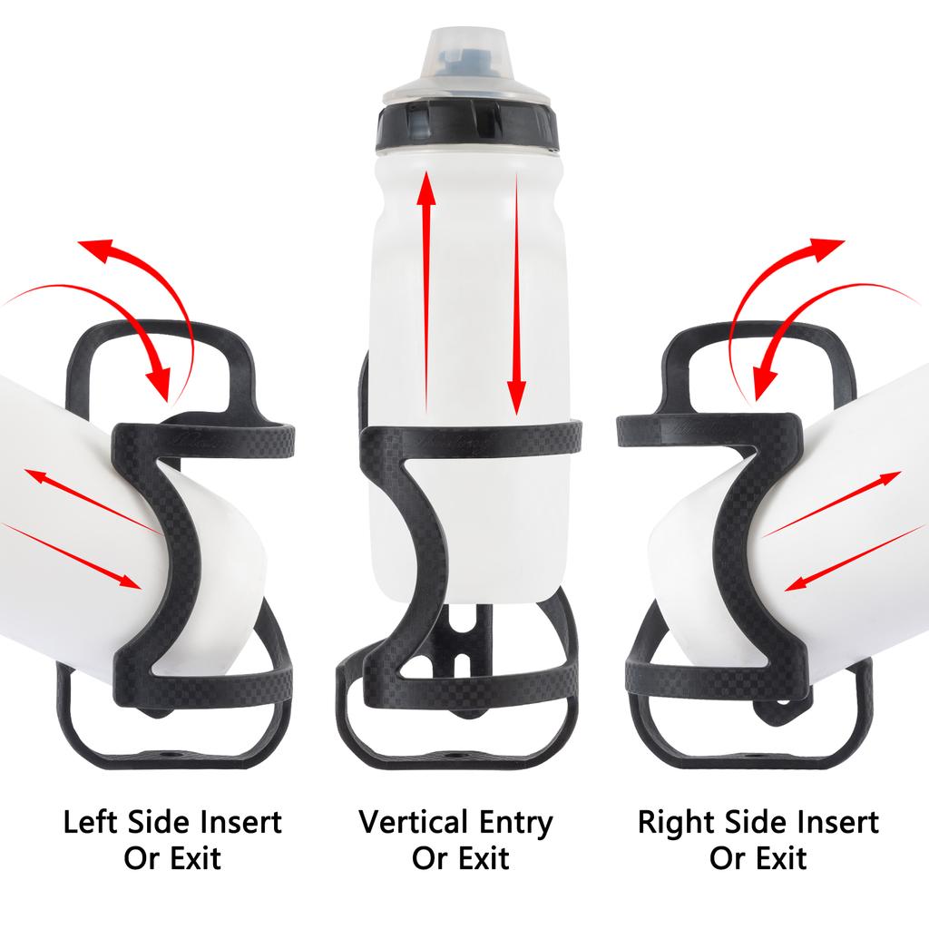HUALONG Bicycle Water Bottle Cage Left Right Side Load Water Bottle Cage Holder Road Mountain Bike Water Bottle Holder Cage 6
