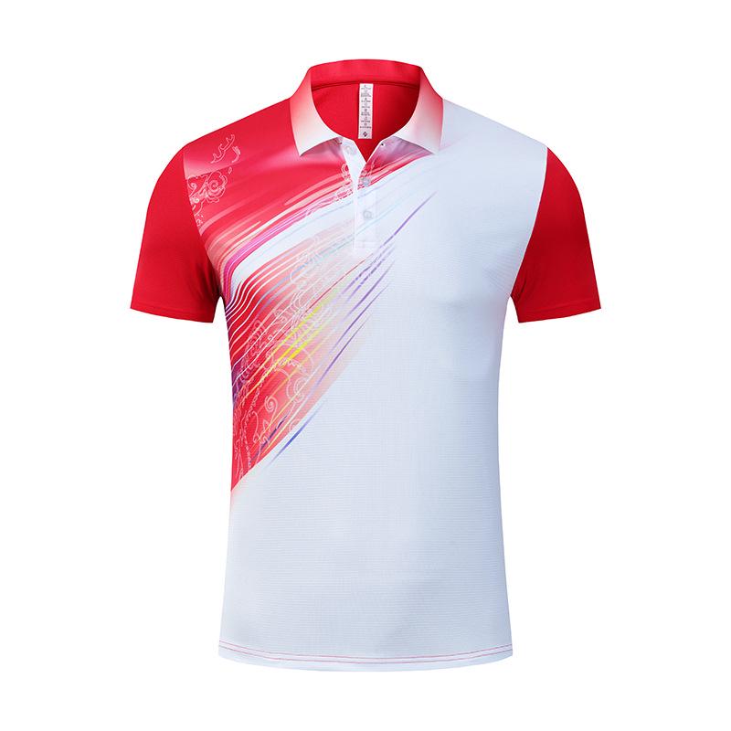 Schnelltrocknende Teamuniform für Herren und Damen: Badminton-, Tischtennis-, Tennis-, Volleyball-Shirt.
