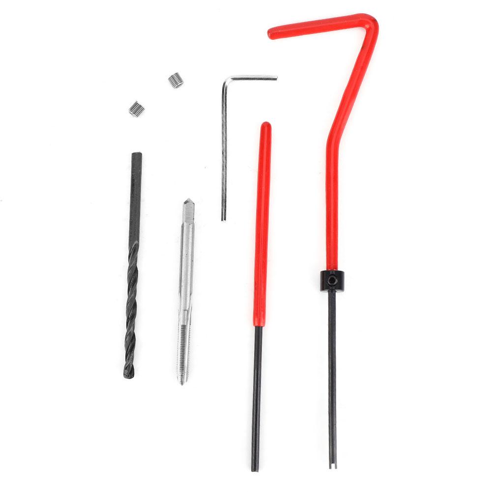 30Pcs Thread Repair Kit Stainless Steel Twisted Drill Wrench Threaded Insert M3 x 0.5