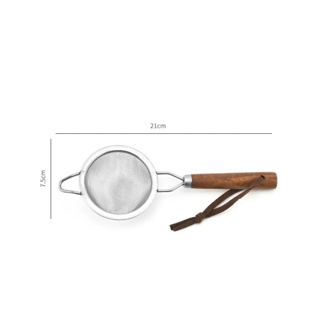 Wooden Handle Strainer Colander 304 Stainless Steel Filter Spoon Fishing Spoon  Soup Pot