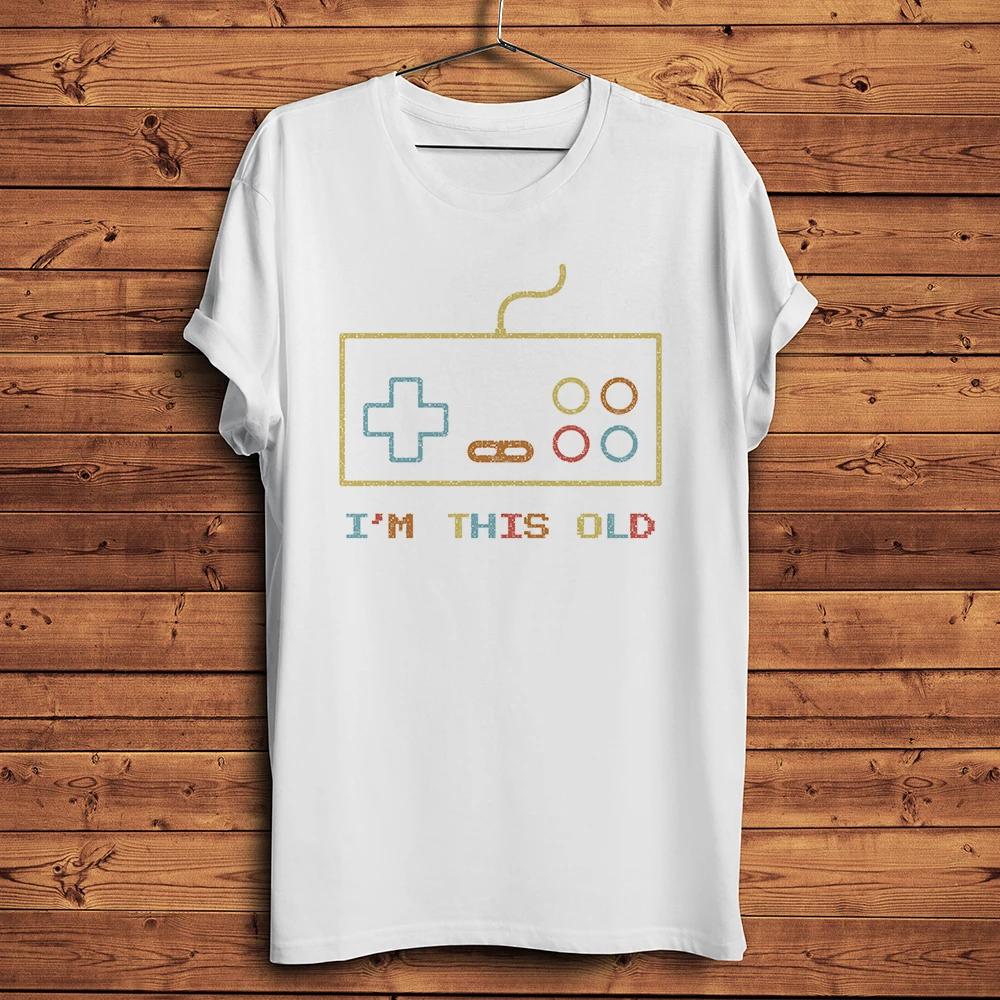 Im This Old80s Vintage Gamepad Funny Vintage Geek TshirtWhite Casual Short Sleeve T ShirtUnisex Streetwear Tee