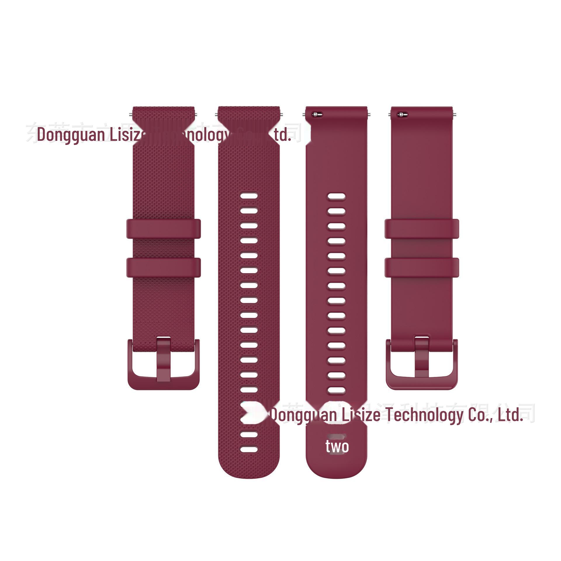 

Быстросъемный ремешок Lisize для часов Garmin Venu2S/Forerunner 245 16MM вино красного