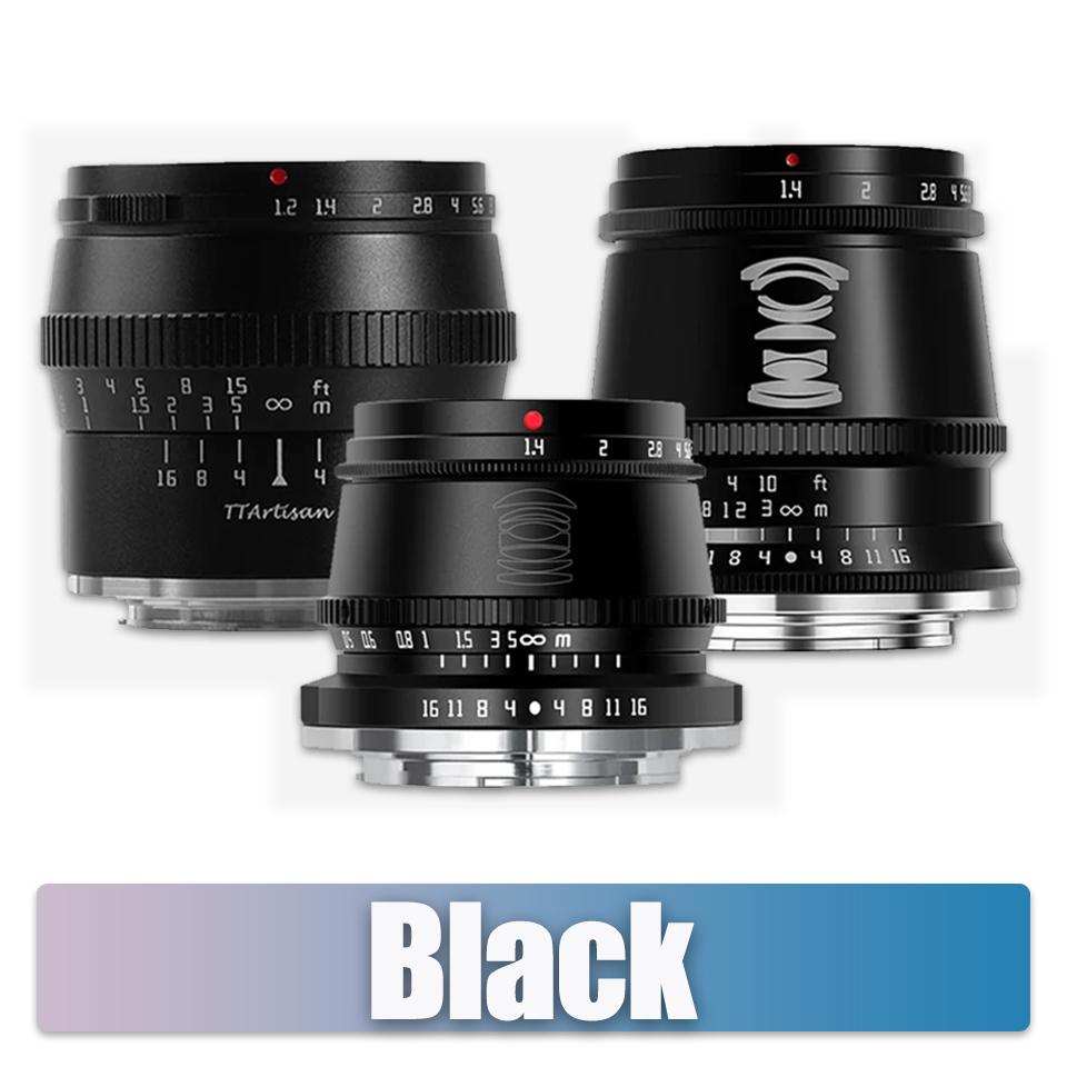 TTArtisan APS-C Obiektyw Portretowy 17mm F1.4 35mm F1.4 50mm F1.2 do Fotografii Studyjnej Aparatem Sony E Fujifilm X Nikon Z