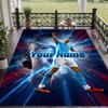 Custom Text Printed Rug Erling Haaland Non Slip Floor Carpet For Home Room Decor