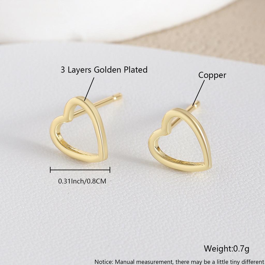 Luxury-luxurious Style Heart-shaped Earrings, Mini Earrings, Fashionable, Niche, Versatile, High-end Ear Jewelry for Women
