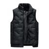 Men's Autumn and Winter Hooded Vest Cotton Coat Top