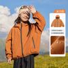 Kids Waterproof Hooded Long Sleeve Outdoor Jacket For Boys