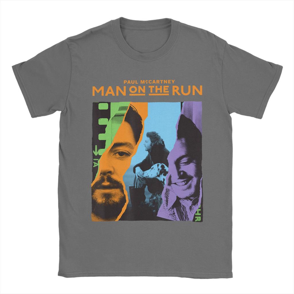 Exclusive Paul McCartney Man On The Run Filmstrip Cotton T-Shirt For Men's T-Shirts Harajuku Tee Shirt Big Size Cheap Tops