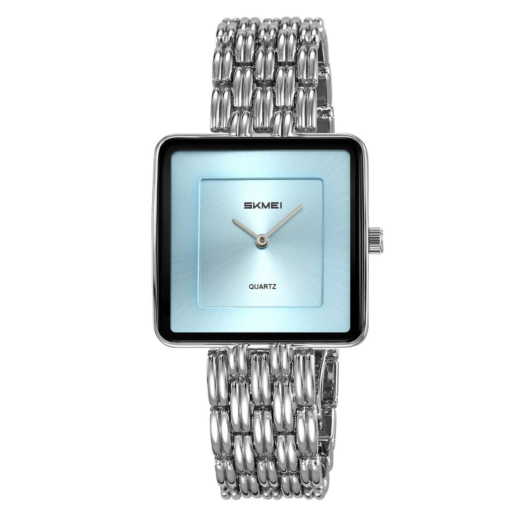 Skmei Unique Square Dial Watch Women Bracelet Watches Ladies Casual Quartz Watch Steel Women's Wristwatch