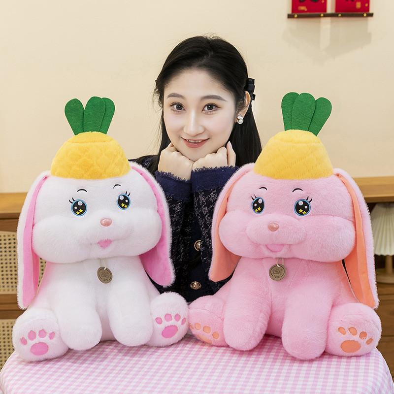 Bunny Plush Toy Cartoon Pineapple Figure Girl Children Birthday Gift Holiday