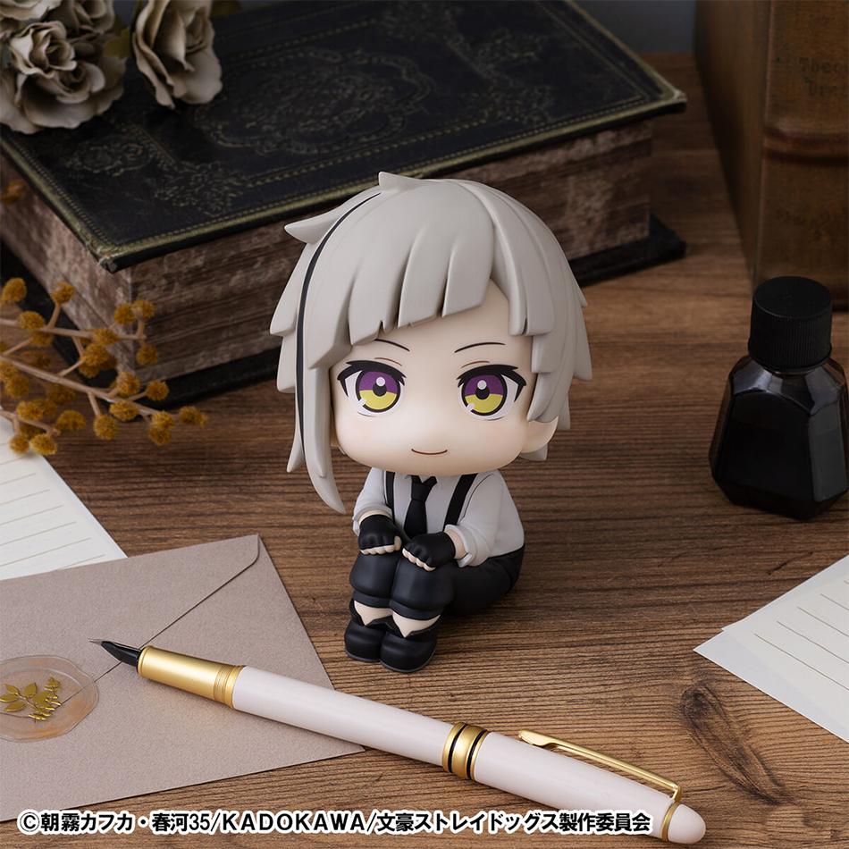 Original Bungou Stray Dogs Anime Figure Look Up Nakajima Atsushi Action Figure Q Version Dazai Osamu Figurine PVC Collection Toy