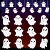 Halloween Pumpkin Decorations Set of 20 Wooden Pumpkin Sign Hanging Ornaments for Home Tree Holiday Party Supplies