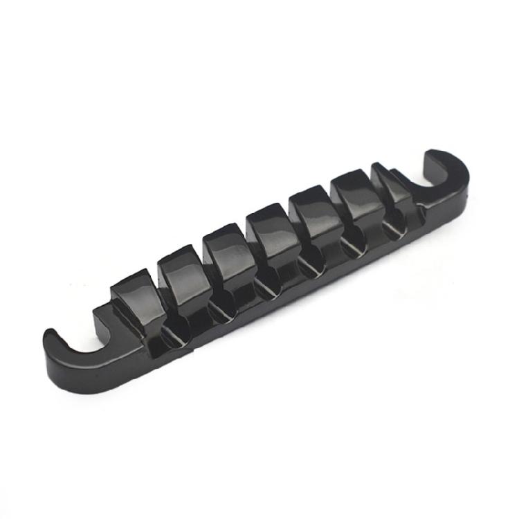Split Guitar Bridge Tailpiece Electric Guitar Bridge String Space 52MM-10.4x5 Top Hanging String Individual Saddles