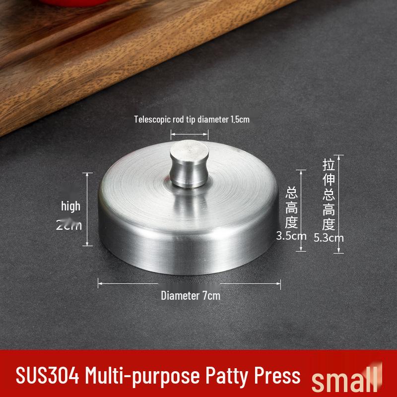 304 Stainless Steel Hamburger Patty Mold & DIY Rice Ball Presser