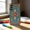 p-Persian Carpet Floral Pattern   Phone Case For Samsung S25,S24,S21,S22,S23,S30,Ultra,S20,Plus,Fe,Note,10,9,5G Black Cover