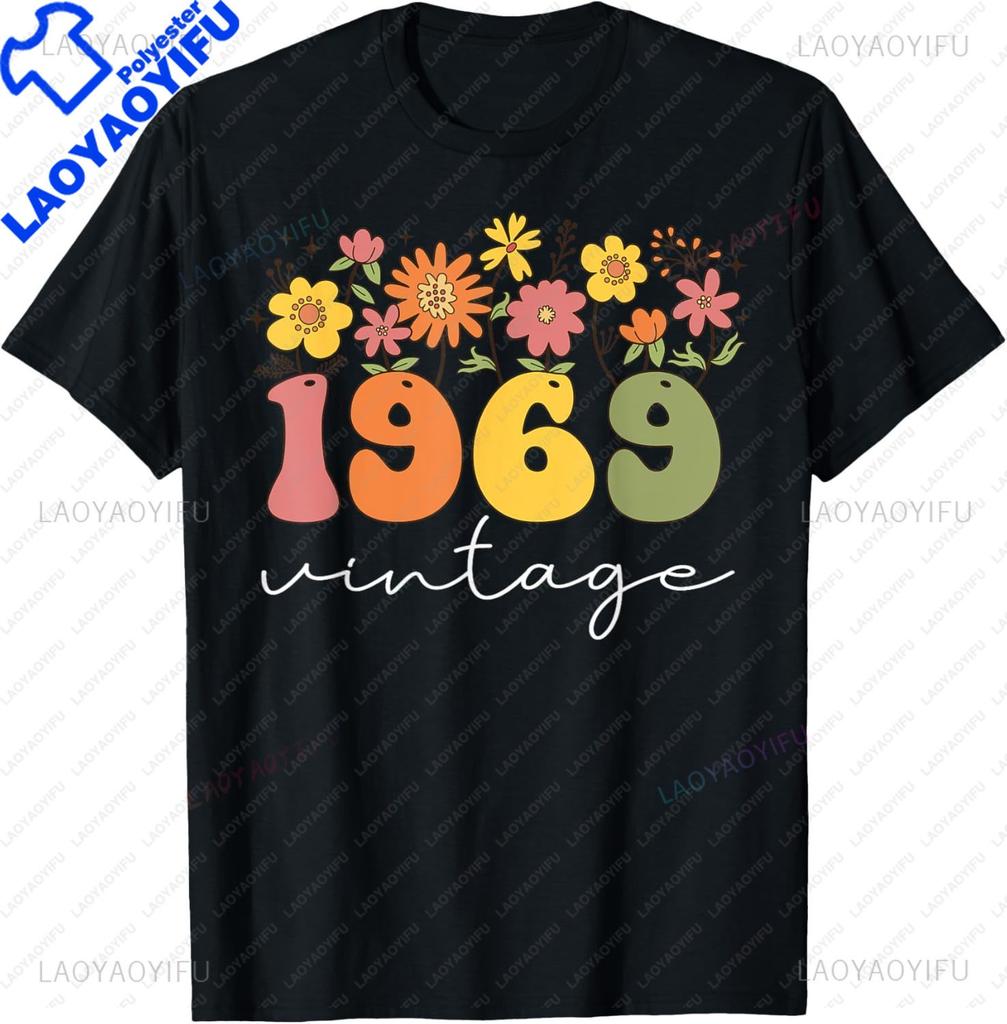 57 Year Old Being Awesome Made In 1969 Floral 56th Birthday TShirt Custom Printed Graphic T Shirts Individuality Ropa Hombre