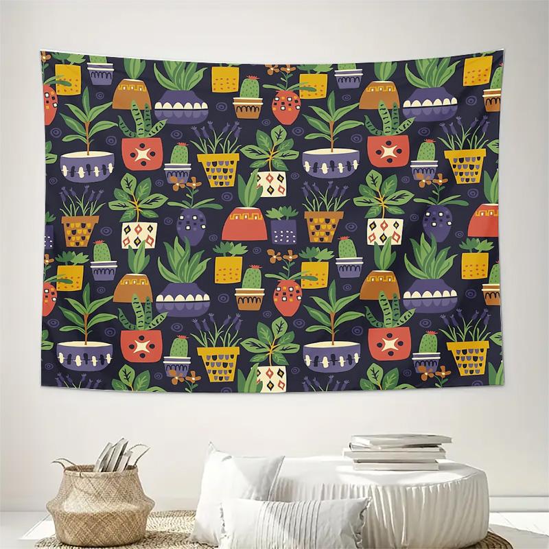 Boho Tapestry Wall Hanging Aesthetic Room Decor Nature Floral Wall Art Dorm Room Decor Vintage Tapestry Macrame Wall Decor Beach
