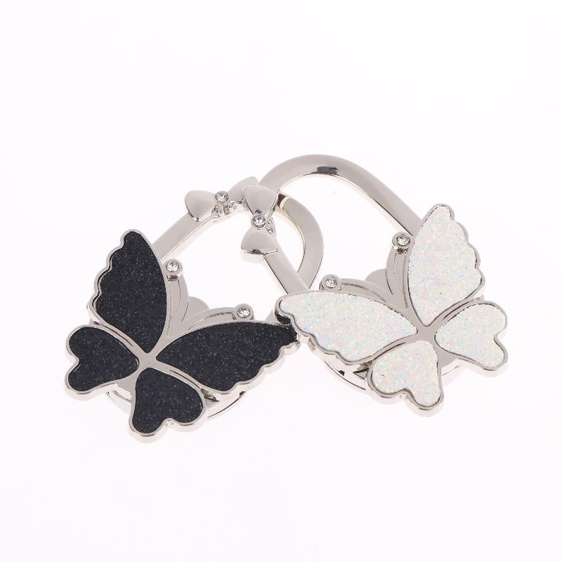 Portable Foldable Fashion Butterfly Purse Bag Table Hook Holder For Student Handbag Hanger For Home Decoration Desk Hook