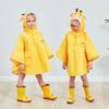 3D Cartoon Children's Rainwear: Split Capes, Ponchos, Breathable, Lightweight