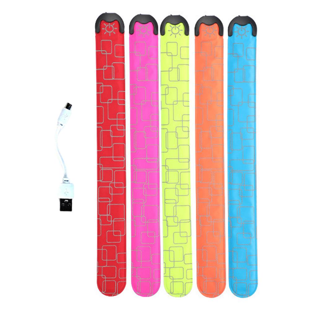 1pc Rechargeable LED Armband High Visibility Reflective For Night Cycling Running Adjustable LED Armband Multiple Lighting Modes