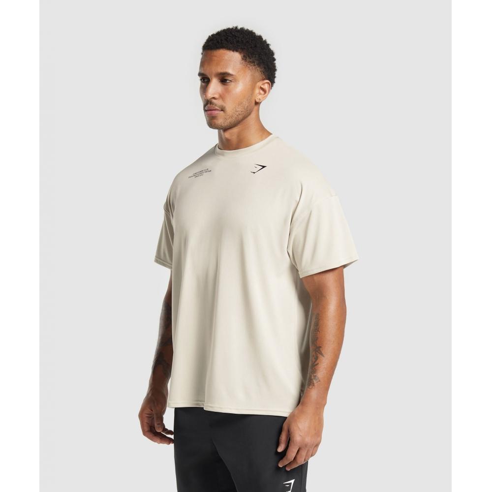 Gymshark Tricou supradimensionat CondiTioning Club Gri pietricică A2b5y Gb7p