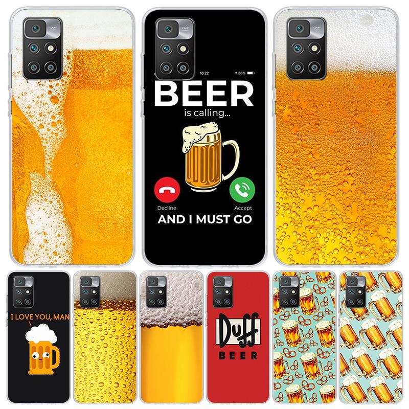 World Beers Alcohol Summer Bubble Phone Case For Xiaomi Redmi 12C 13C 14C 12 13 10 10A 10C 9 9A 9C 9T 8 8A 7 7A 6 6A K70 K60 K40