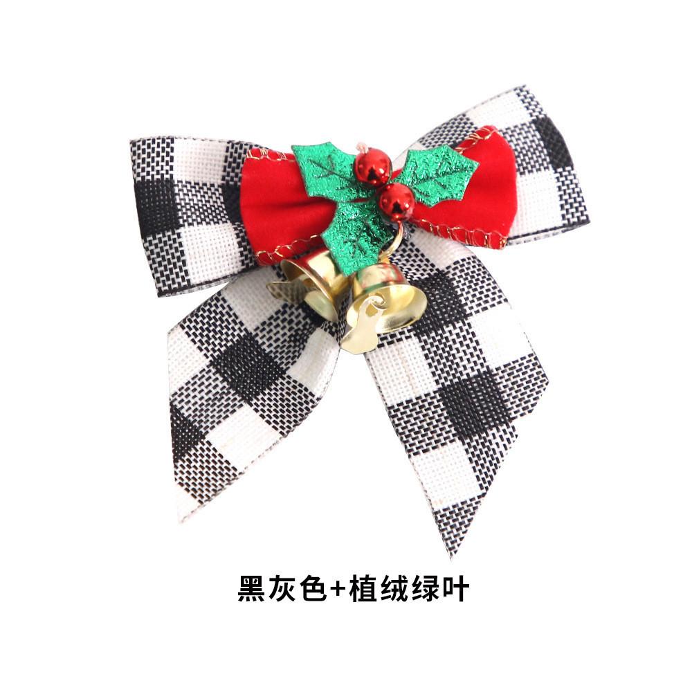 Unique Handmade Christmas Bow Ornament Set With Bells For Captivating Holiday Decor