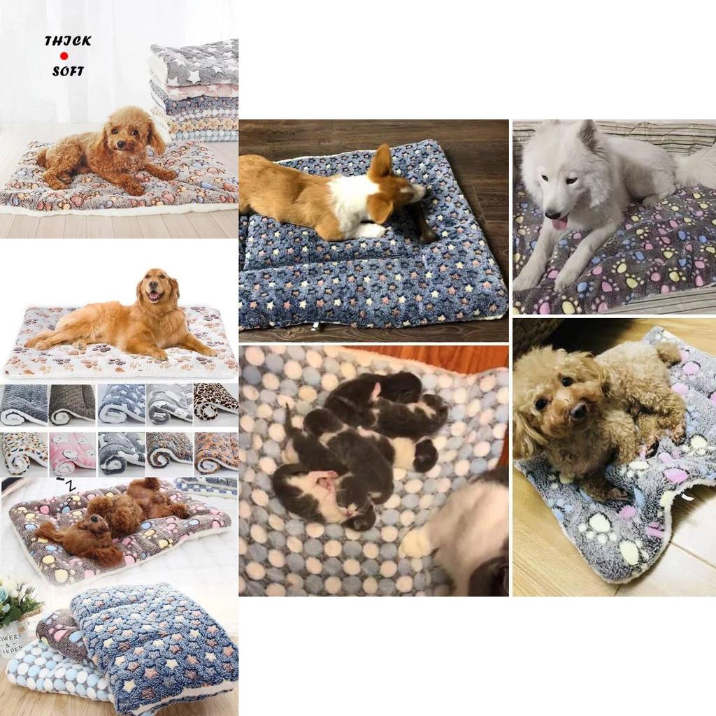 Cozy Plush Pet Mat Non Shedding Thick Double Sided Dog Bed Warm And Soft For All Seasons