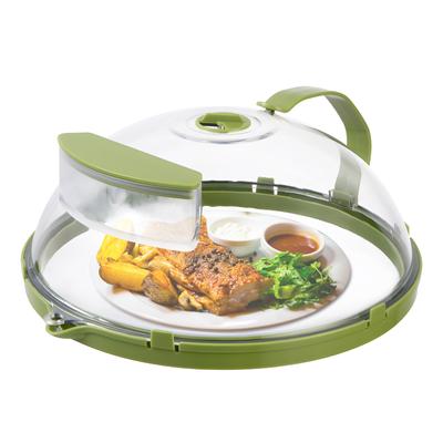 Copertura antispruzzo per microonde per alimenti - Coperchio trasparente per cucina con maniglia per microonde /