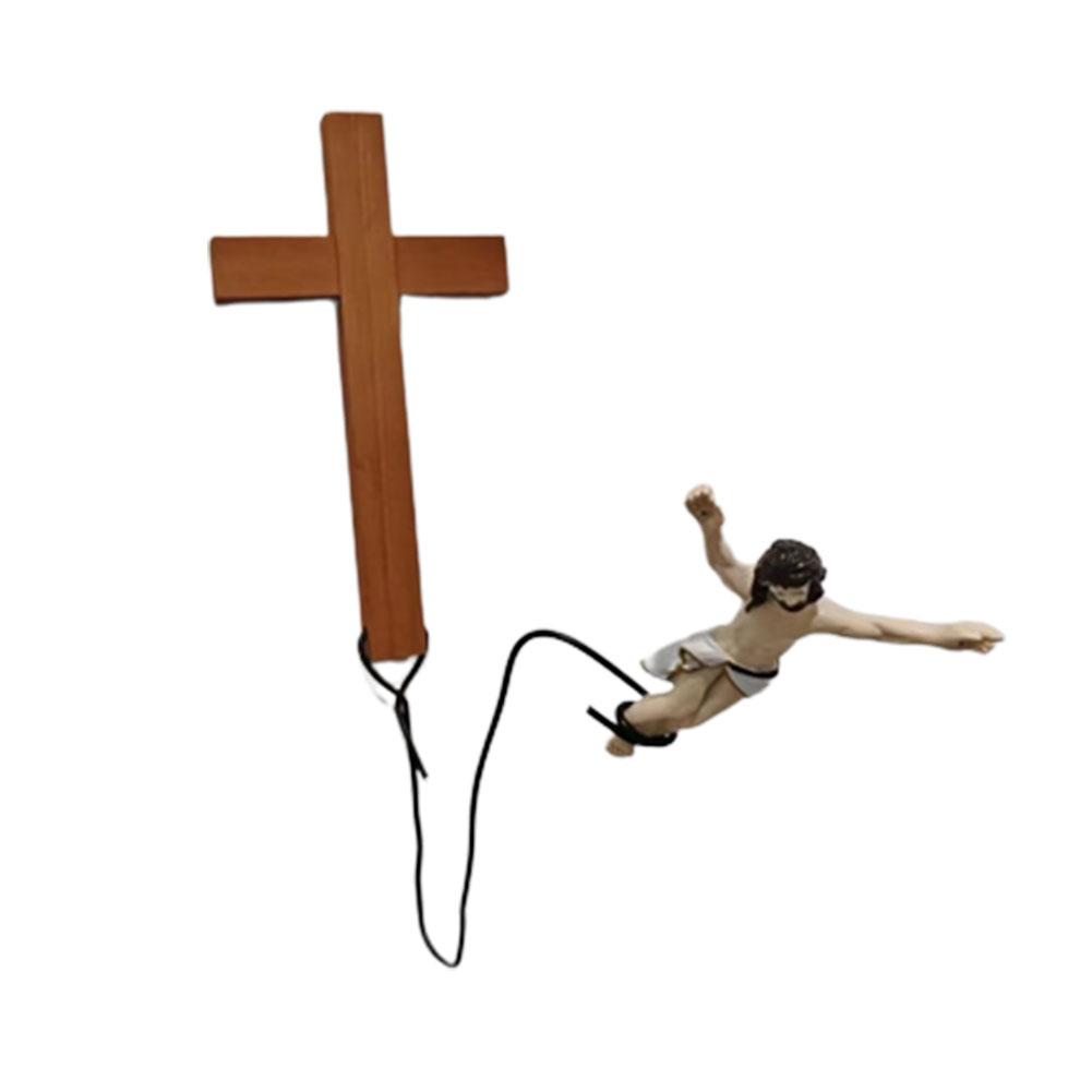 Bungee Jumping Per Gesù Decorazione Religiosa, Decorazioni Murali Croce di Pasqua, Ornamento Decorativo Atmosfera Pasquale Cattolico Gi O8M3