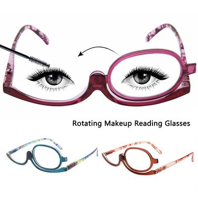 Vision Care Magnifying Glasses Cosmetic Glasses Rotating Makeup Reading Glasses Folding Eyeglasses