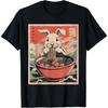 Ramen Anime Tričko Vtipný Kawaii Králík Japonské Grafické Tričko
