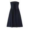 2025 Retro Strapless Elegant Backless Mid-Length Evening Dress - French Sexy Slim Fit