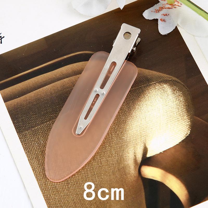 Trendy European & American Simple Duckbill Leaf Hair Clips - Seamless Bangs & Hairpins