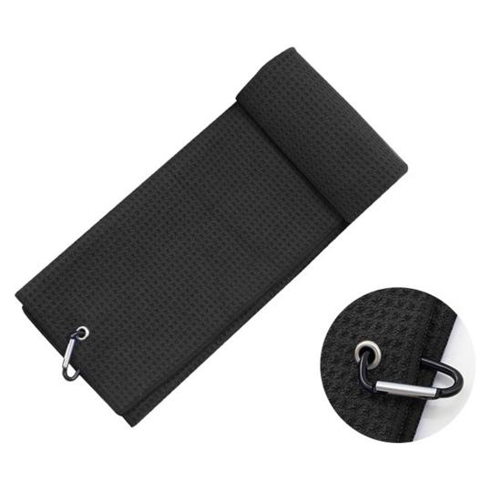 Microfiber Golf Towel with Carabiner Clip Waffle Pattern Super Soft Absorbent Golf Club