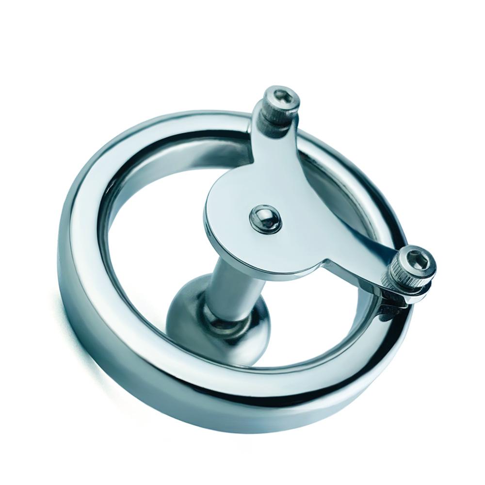 Wearable Stainless Steel CB Lock for Men Chastity Lock Penis Cage Sex Toy Cock Ring Slave BDSM Sissy Ball Stretcher