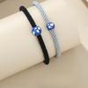 Original Long-distance Love Couple Bracelet Niche Design Sense Simple Round Bead Woven Hand Rope Student Gift