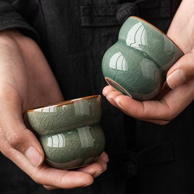 Kreativní čínský keramický malý čajový šálek 70 ml Mini jednotlivý mistrovský šálek Japonský hrnek Domácí Kung Fu čajový set Čajové doplňky