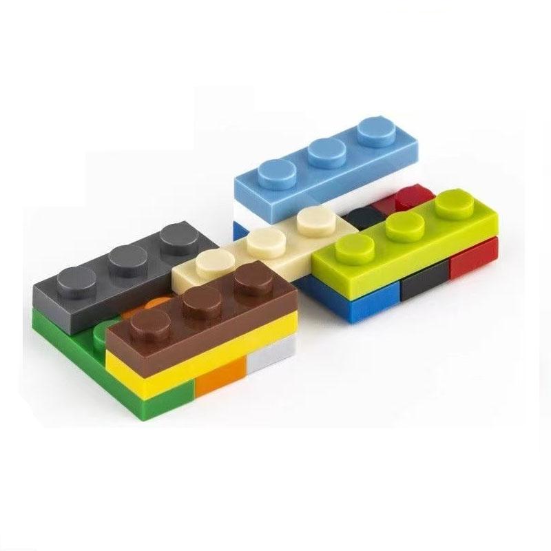 60pcs/lot MOC Bricks Plate 1x3 Compatible With 3623 Children's Toys DIY Building Block Particles Plate Technical Toy