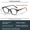 Women's INS Style Retro Small Oval Presbyopia Glasses Stylish Retro Ultra-Lightweight Anti-Blue Light Reading Glasses