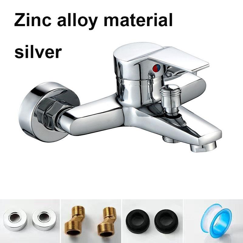 Shower Faucet With Spray Gun Bathroom Faucets Bath Mixing Valve Triple Cold and Hot Water Faucet Multifunctional Household Tap