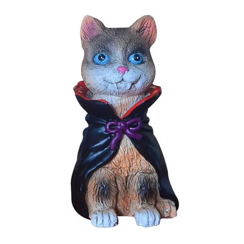 Halloween Cat Statue Home Decorations Halloween Cat Statue Resin Crafts Funny Desk Halloween Christmas Ornament Decoration Craft
