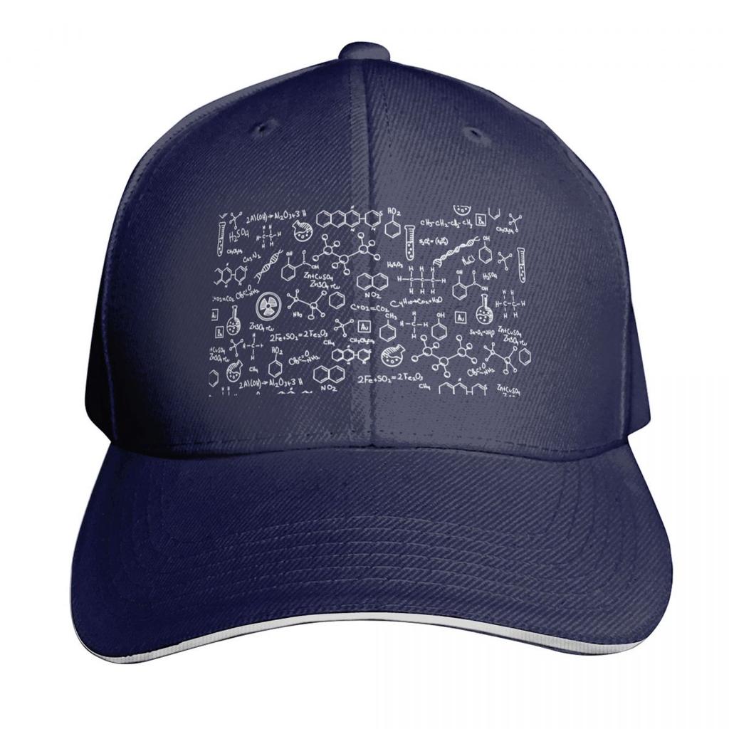 Science Chemistry Pattern Baseball Cap Black Hat Unisex Military Tactical Cap Vintage For Women Unisexs